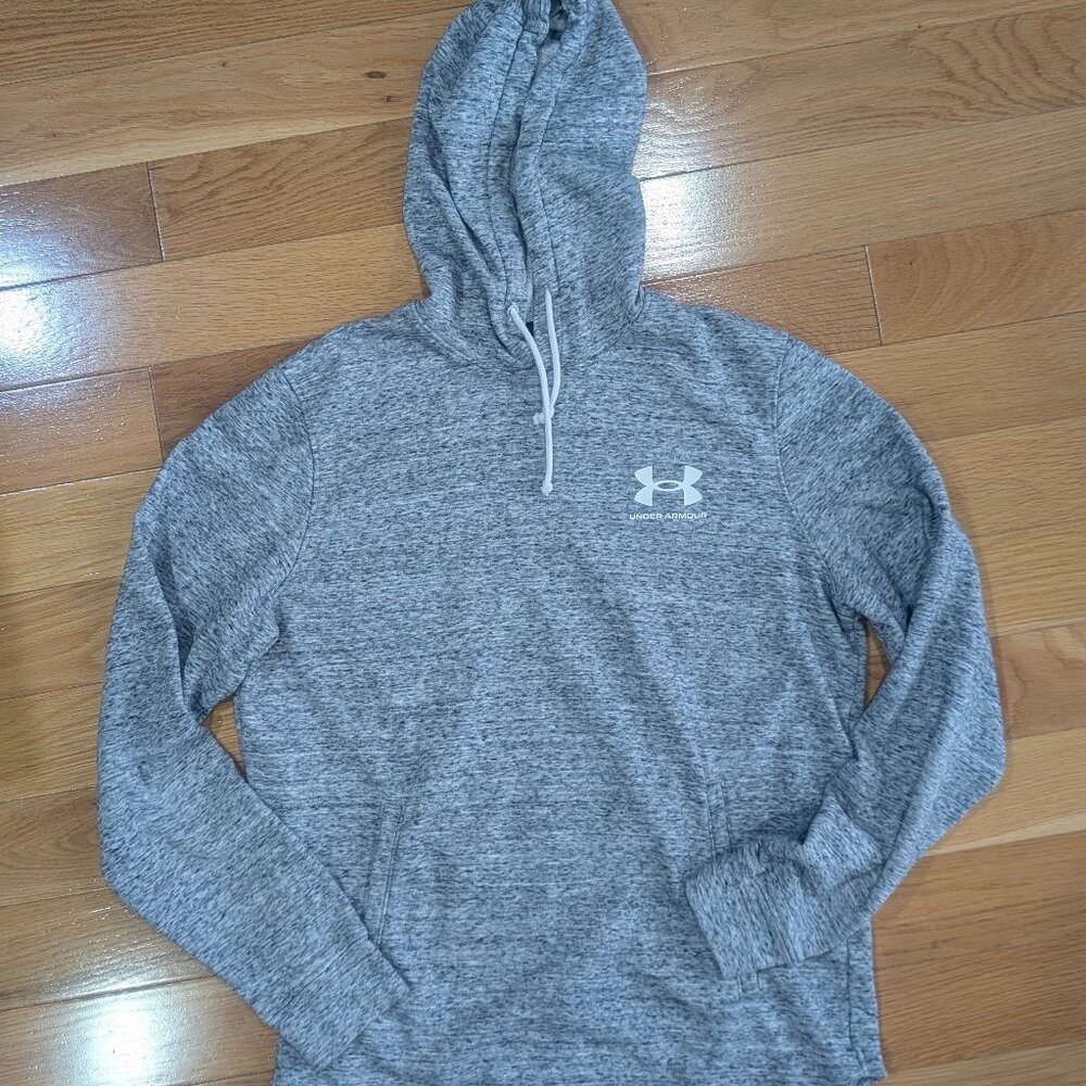 Under Armour Light Weight Men's Heathered Hoodie - Med, Loose Fit